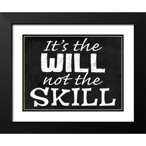 Will Skill 2 Black Modern Wood Framed Art Print with Double Matting by Prime, Marcus