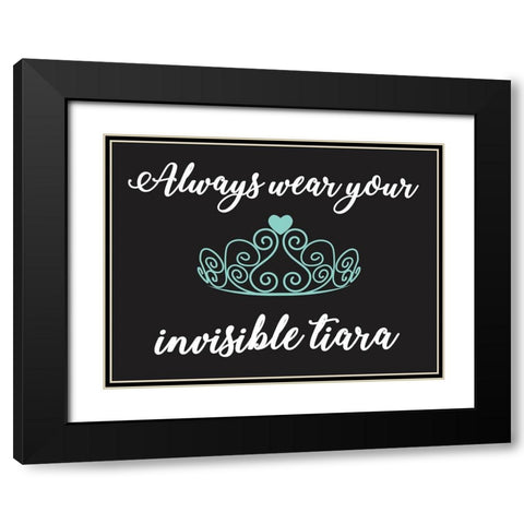 Tiara Always Black Modern Wood Framed Art Print with Double Matting by Prime, Marcus
