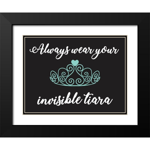 Tiara Always Black Modern Wood Framed Art Print with Double Matting by Prime, Marcus