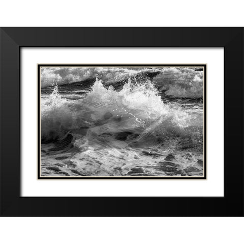 Calming Storm 1 Black Modern Wood Framed Art Print with Double Matting by Prime, Marcus