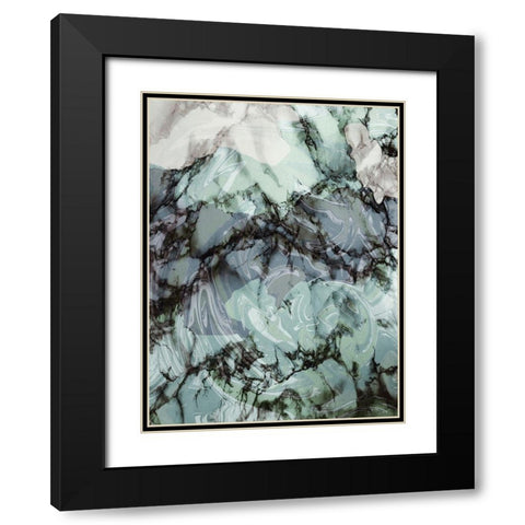 Evolutionary 1 Black Modern Wood Framed Art Print with Double Matting by Prime, Marcus
