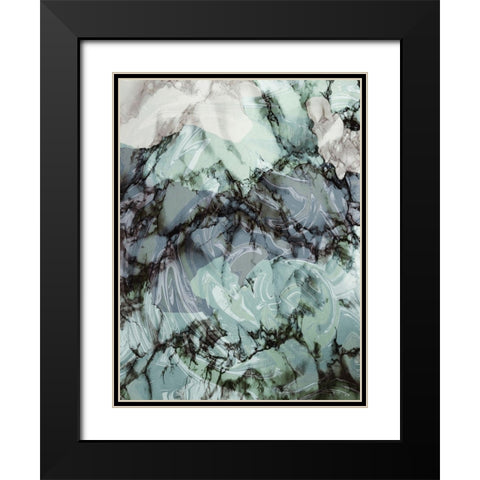Evolutionary 1 Black Modern Wood Framed Art Print with Double Matting by Prime, Marcus