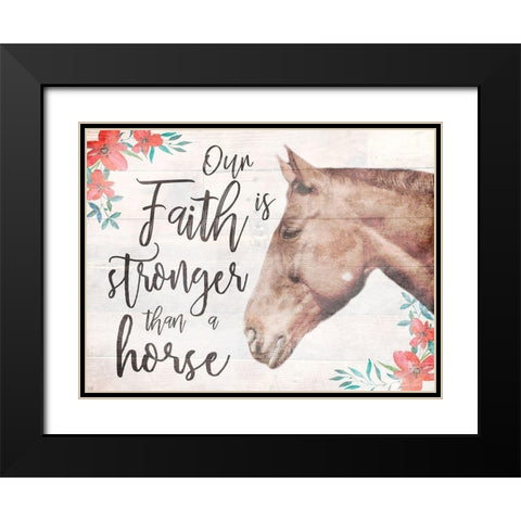 Strong Faith 1 Black Modern Wood Framed Art Print with Double Matting by Prime, Marcus
