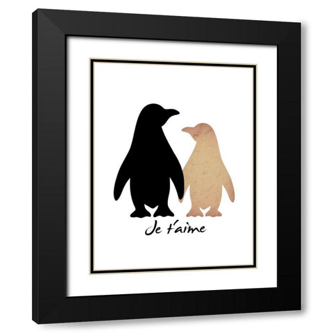 Love Birds 1 Black Modern Wood Framed Art Print with Double Matting by Prime, Marcus