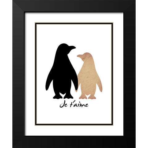 Love Birds 1 Black Modern Wood Framed Art Print with Double Matting by Prime, Marcus