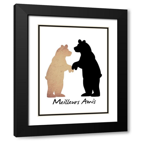 Best Friends 1 Black Modern Wood Framed Art Print with Double Matting by Prime, Marcus