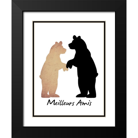 Best Friends 1 Black Modern Wood Framed Art Print with Double Matting by Prime, Marcus