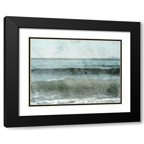 Distressed Ocean 1 Black Modern Wood Framed Art Print with Double Matting by Prime, Marcus