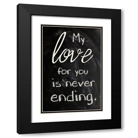 Never Ending 1 Black Modern Wood Framed Art Print with Double Matting by Prime, Marcus
