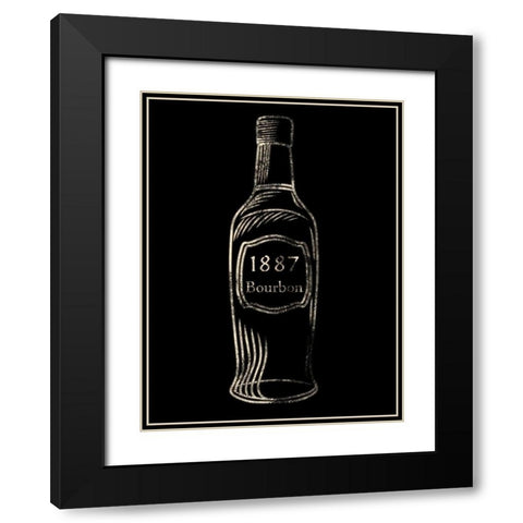 1887 Bourbon Black Modern Wood Framed Art Print with Double Matting by Prime, Marcus