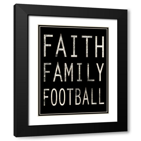 Sporty Faith 1 Black Modern Wood Framed Art Print with Double Matting by Prime, Marcus