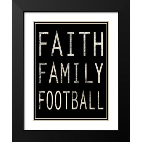 Sporty Faith 1 Black Modern Wood Framed Art Print with Double Matting by Prime, Marcus