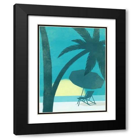 Coastal Fun 3 Black Modern Wood Framed Art Print with Double Matting by Prime, Marcus