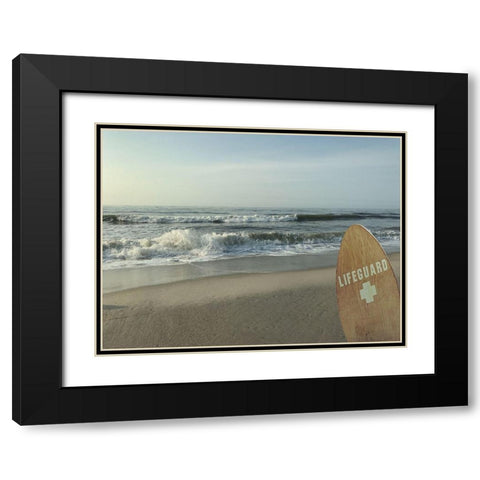 Lifeguard Watch Black Modern Wood Framed Art Print with Double Matting by Prime, Marcus