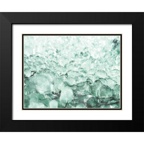 Bubbly Mint 1 Black Modern Wood Framed Art Print with Double Matting by Prime, Marcus