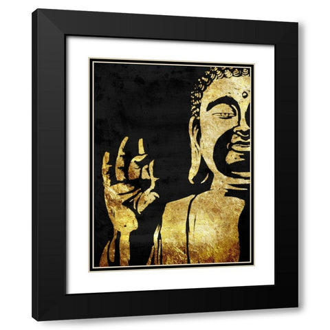 Lustrous Buddha Black Modern Wood Framed Art Print with Double Matting by Prime, Marcus