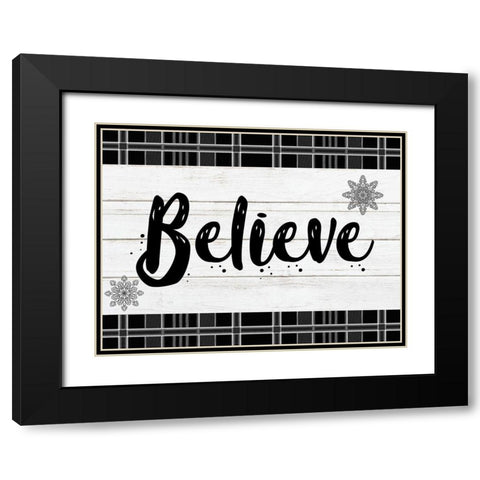 Vintage Believe 1 Black Modern Wood Framed Art Print with Double Matting by Prime, Marcus