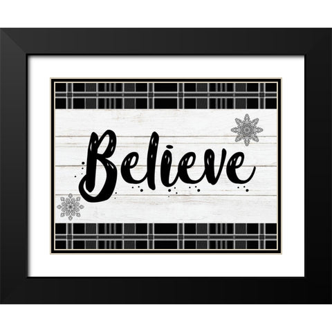 Vintage Believe 1 Black Modern Wood Framed Art Print with Double Matting by Prime, Marcus