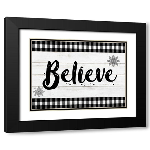 Vintage Believe 1 Black Modern Wood Framed Art Print with Double Matting by Prime, Marcus