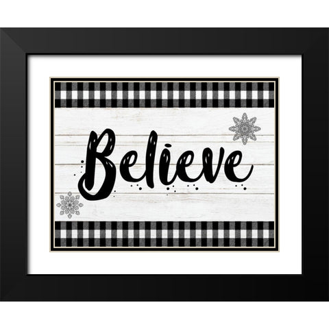 Vintage Believe 1 Black Modern Wood Framed Art Print with Double Matting by Prime, Marcus