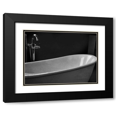 Twilight Bathroom 2 Black Modern Wood Framed Art Print with Double Matting by Prime, Marcus