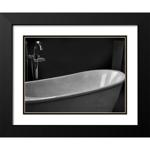 Twilight Bathroom 2 Black Modern Wood Framed Art Print with Double Matting by Prime, Marcus