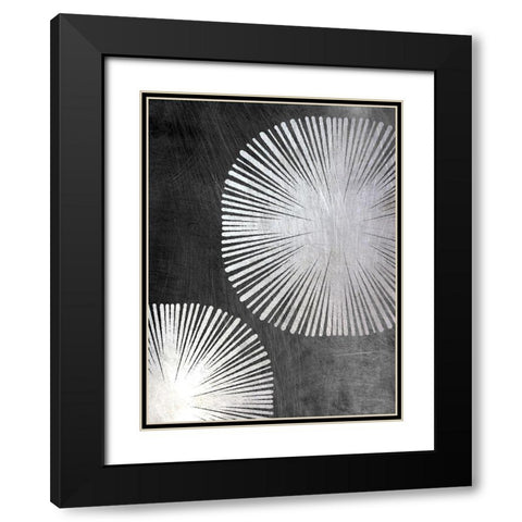 Metallic Star Shine 1 Black Modern Wood Framed Art Print with Double Matting by Prime, Marcus
