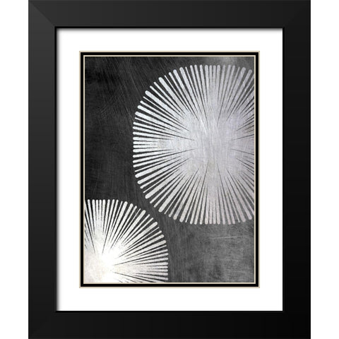 Metallic Star Shine 1 Black Modern Wood Framed Art Print with Double Matting by Prime, Marcus