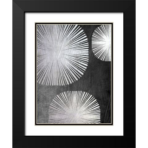 Metallic Star Shine 2 Black Modern Wood Framed Art Print with Double Matting by Prime, Marcus