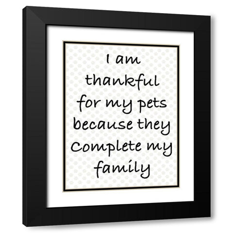 Complete Family Black Modern Wood Framed Art Print with Double Matting by Prime, Marcus