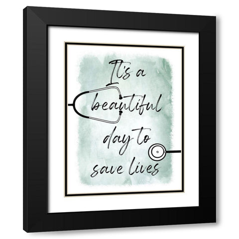 Saving Lives 1 Black Modern Wood Framed Art Print with Double Matting by Prime, Marcus