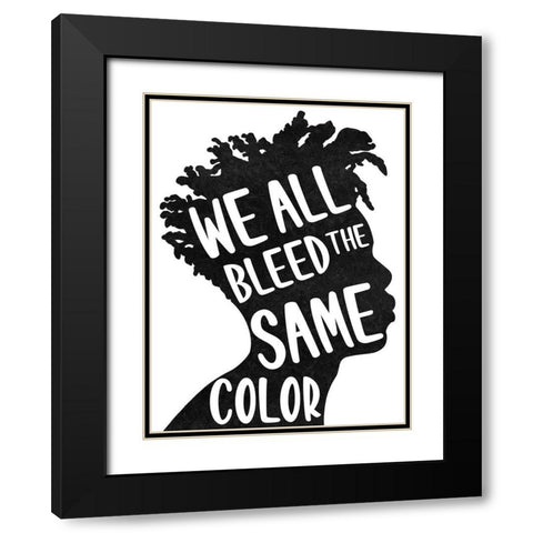 Color Equality 1 Black Modern Wood Framed Art Print with Double Matting by Prime, Marcus