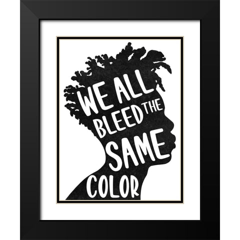 Color Equality 1 Black Modern Wood Framed Art Print with Double Matting by Prime, Marcus