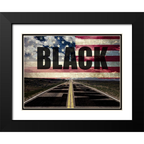 Road to Freedom Black Modern Wood Framed Art Print with Double Matting by Prime, Marcus