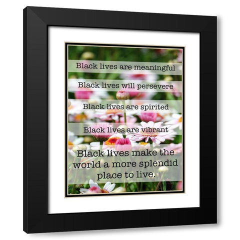 Splendid Lives 1 Black Modern Wood Framed Art Print with Double Matting by Prime, Marcus