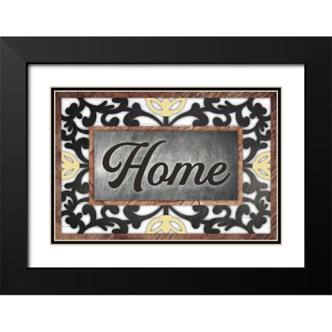Rustic Home 1 Black Modern Wood Framed Art Print with Double Matting by Prime, Marcus