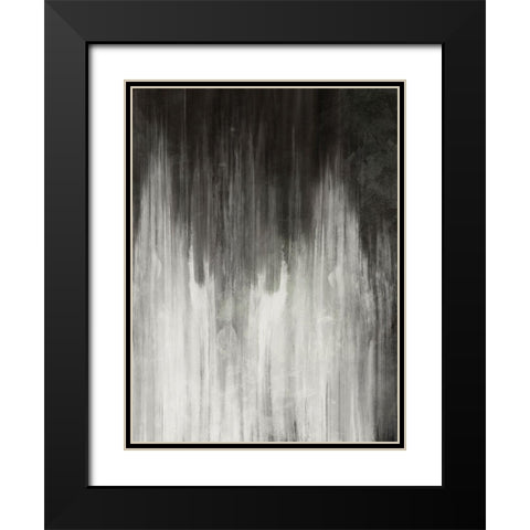 Furious Strokes Black Modern Wood Framed Art Print with Double Matting by Prime, Marcus