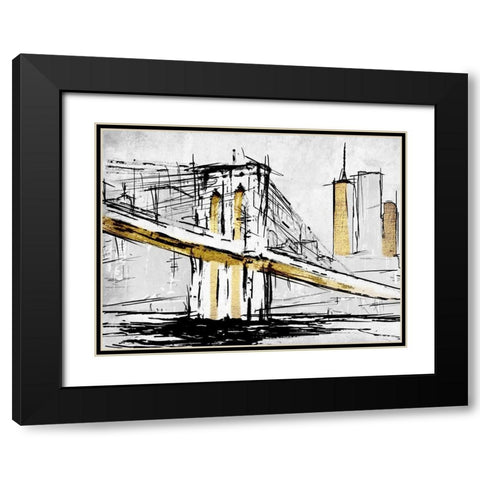 City Of Gold 1 Black Modern Wood Framed Art Print with Double Matting by Prime, Marcus