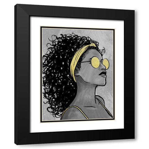 Fierce 1 Black Modern Wood Framed Art Print with Double Matting by Prime, Marcus