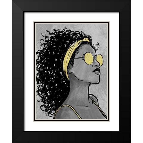 Fierce 1 Black Modern Wood Framed Art Print with Double Matting by Prime, Marcus