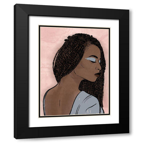 Fierce Fashion 1 Black Modern Wood Framed Art Print with Double Matting by Prime, Marcus