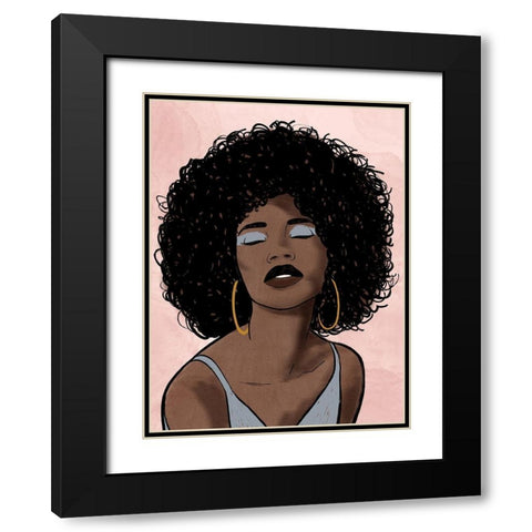 Fierce Fashion 2 Black Modern Wood Framed Art Print with Double Matting by Prime, Marcus