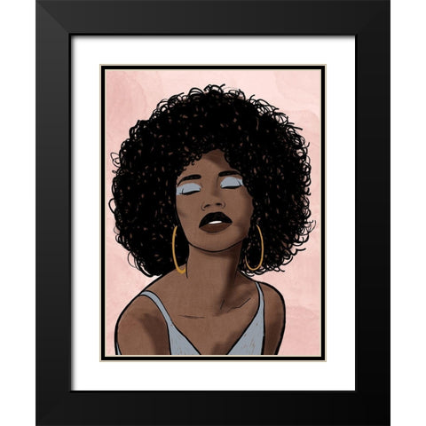 Fierce Fashion 2 Black Modern Wood Framed Art Print with Double Matting by Prime, Marcus