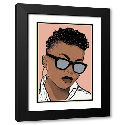 Fashion Royalty 1 Black Modern Wood Framed Art Print with Double Matting by Prime, Marcus