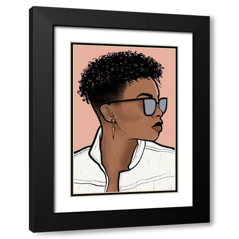 Fashion Royalty 2 Black Modern Wood Framed Art Print with Double Matting by Prime, Marcus