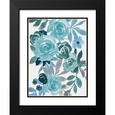 Floral Growth 1 Black Modern Wood Framed Art Print with Double Matting by Prime, Marcus