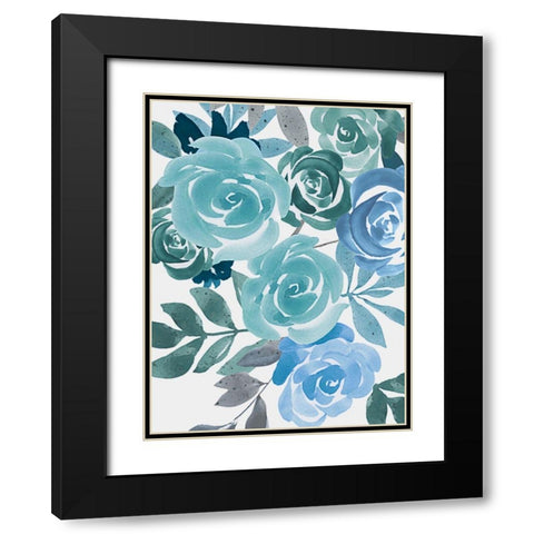 Floral Growth 2 Black Modern Wood Framed Art Print with Double Matting by Prime, Marcus