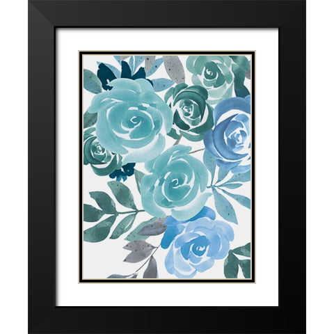 Floral Growth 2 Black Modern Wood Framed Art Print with Double Matting by Prime, Marcus