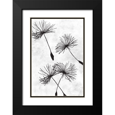 Dandelion Flight 1 Black Modern Wood Framed Art Print with Double Matting by Prime, Marcus