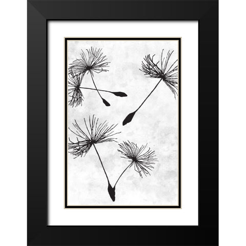 Dandelion Flight 2 Black Modern Wood Framed Art Print with Double Matting by Prime, Marcus